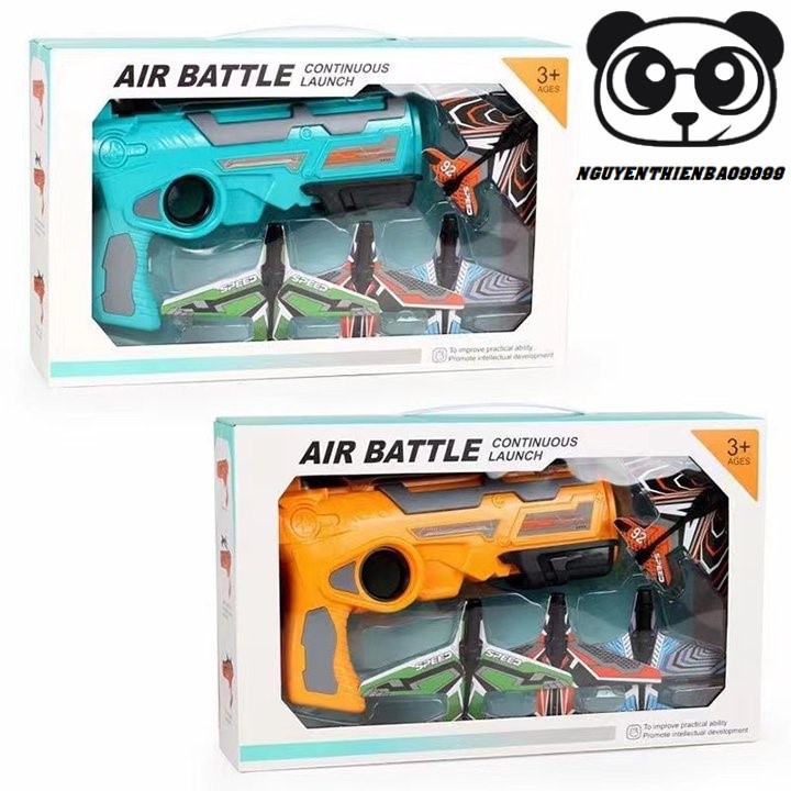 Súng Bắn Máy Bay Air Battle Cho Bé, Đồ Chơi Phóng Máy Bay Lượn Mô Hình Trẻ Em