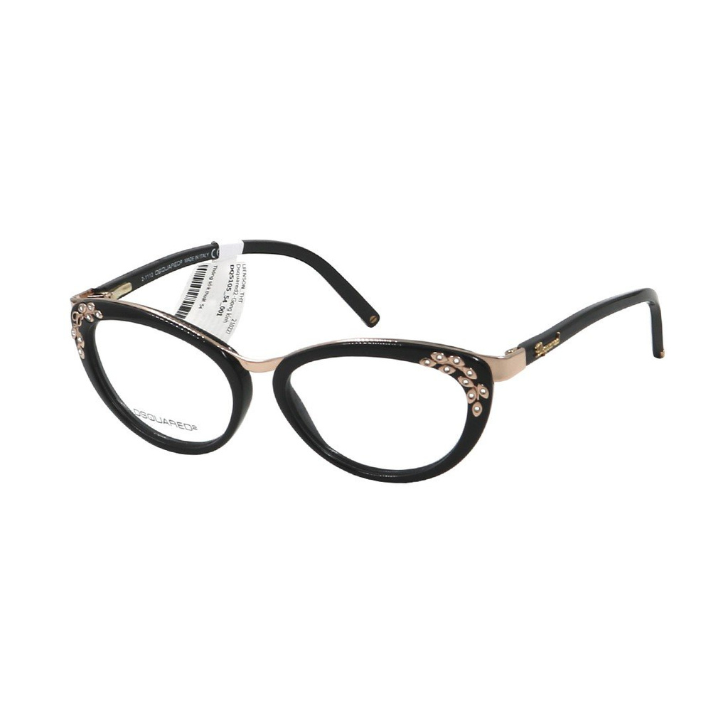(Hàng chính hãng) Gọng kính nam nữ Dsquared2 DQ5105 001 màu sắc thời trang, thiết kế dễ đeo bảo vệ mắt