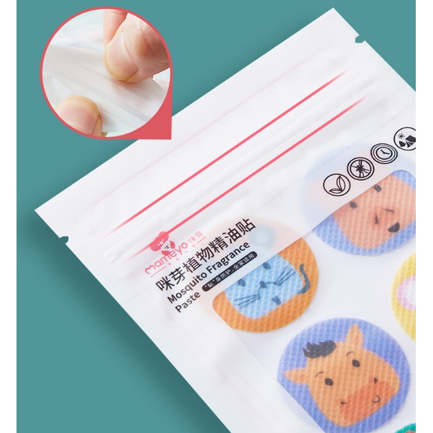 Set 36 miếng dán đuổi muỗi, chống muỗi, chống côn trùng - họa hiết hình thú đáng yêu và an toàn cho bé