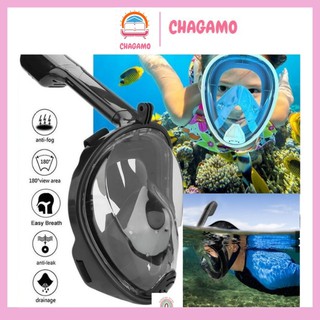 Mặt Nạ Bơi Lặn Full Face Có Ống Thở Bơi Lặn Biển Dành Cho cả Trẻ em và Người Lớn