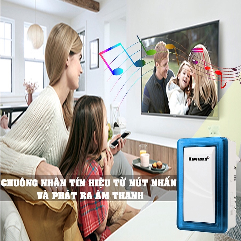 Chuông cửa báo khách không dây DB-658 bấm nút báo khách ting ting.