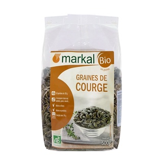 Hạt bí hữu cơ markal 500g, hạt bí tách vỏ