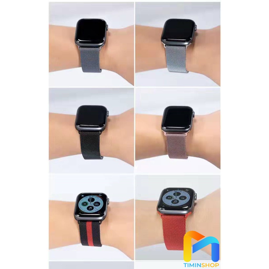 Dây Apple Watch thép không gỉ từ tính Milanese