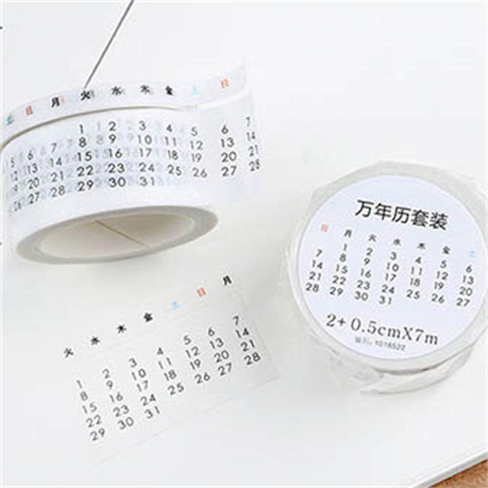 Lịch 2022 Dạng Băng Keo Giấy Dùng Trang Trí Sổ Tay