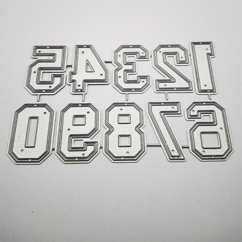 Khuôn Cắt Giấy Làm Từ Kim Loại Hình Số La Mã Trang Trí Scrapbook