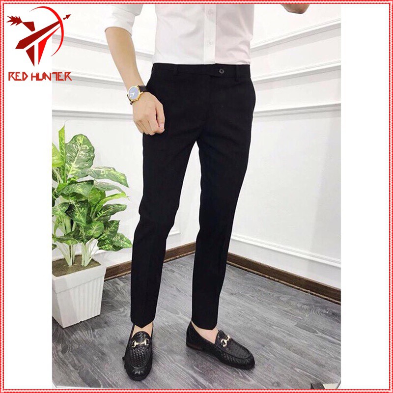 Quần âu nam ống côn RD vải lụa co giãn,quần tây nam không nhăn không xù 4 màu