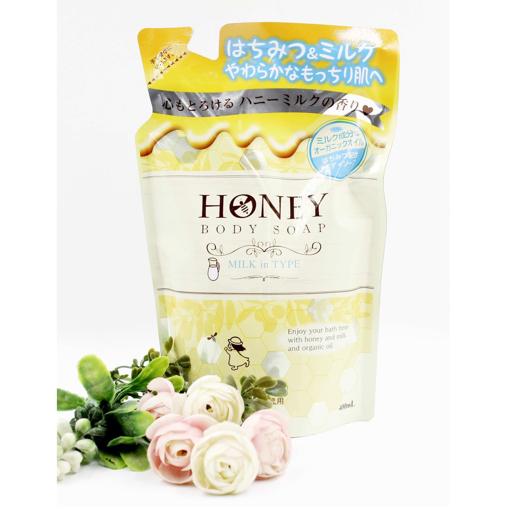 Sữa tắm Honey dưỡng ẩm, làm mịn dạng kem Hàng Nhật