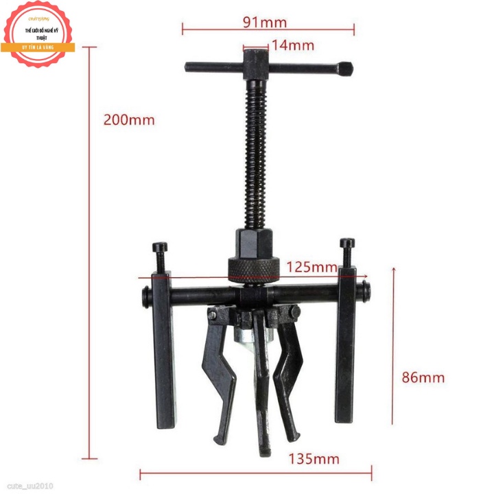 Vam, cảo 3 chấu mở vòng bi trong 16-38mm