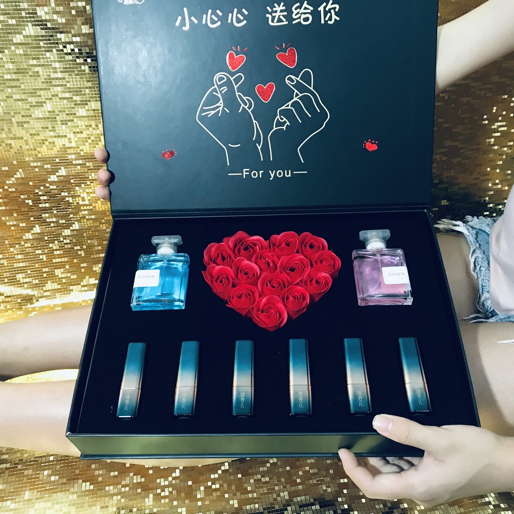 Mới Kafu Chanel Son Môi Trang Điểm Cho Bạn Gái520Ngày Valentine Quà Tặng Sinh Nhật Phù Hợp Với Hộp Quà Tặng Lớn Chính Hã