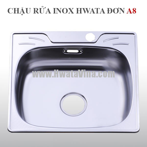 Chậu rửa inox 304 thương hiệu Hwata A8 kích thước 457 x 495