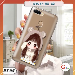 Ốp lưng dẻo trong in hình cho oppo a7/ a5s