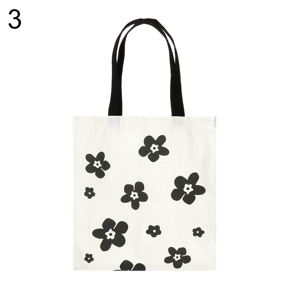 ROSE Túi Vải Canvas Đeo Vai Thời Trang Đơn Giản Cá Tính Cho Nữ
