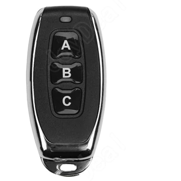 Tay phát điều khiển từ xa RF433 chống nước, remote điều khiển thiết bị trong nhà - remote gồm 2 pin bên trong