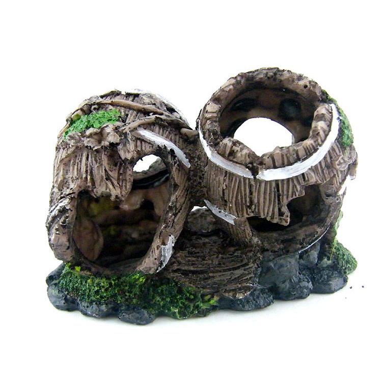 Tiểu cảnh thùng đắm dùng trang trí cho hồ cá, hồ thủy sinh