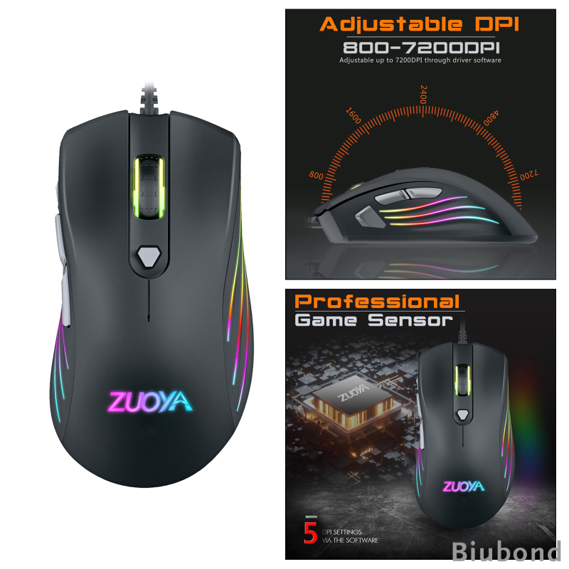 Chuột Chơi Game Có Dây 5 Nút Bấm Rgb 7 Nút Bấm Dùng Để Chơi Game | BigBuy360 - bigbuy360.vn