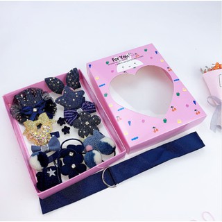 Set 18 Món Kẹp Tóc Buộc Tóc ( Có Hộp )