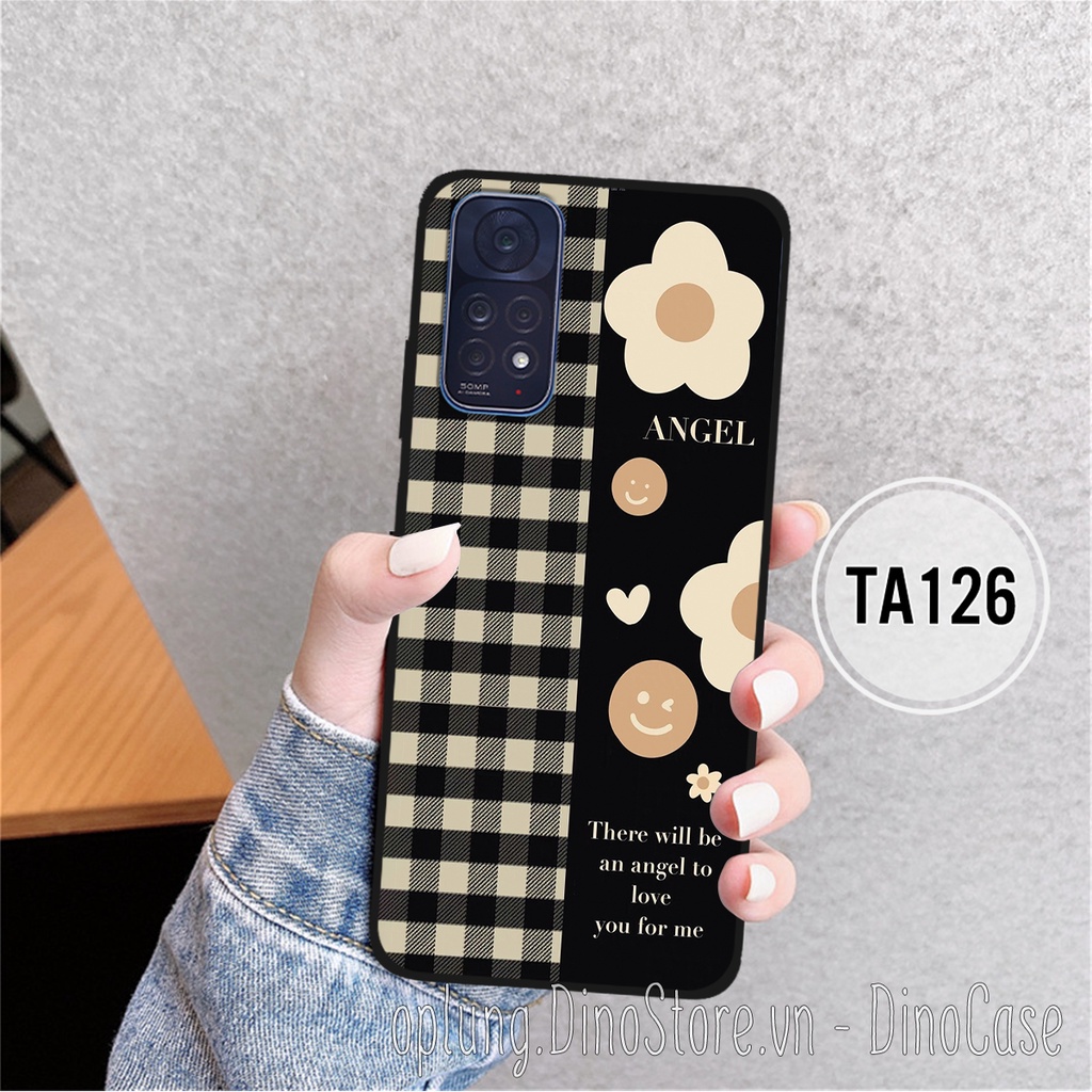 Ốp lưng Xiaomi Redmi Note 11 4G/Note 11s/Note 11 Pro 5G in hình họa tiết kẻ Caro đen thời trang viền dẻo bảo vệ camera.