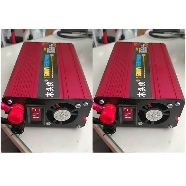 Bộ chuyể đổi điện inverter 12V lên 220V CÔNG SUẤT 1600W