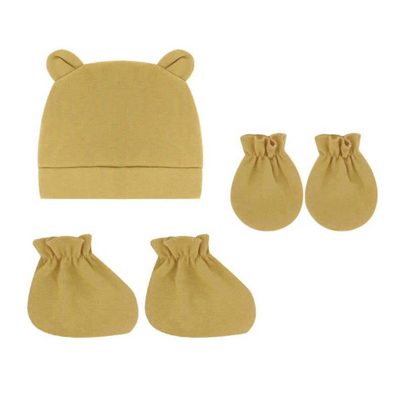 Mũ Beanie Kèm Găng Tay Dễ Thương Cho Bé