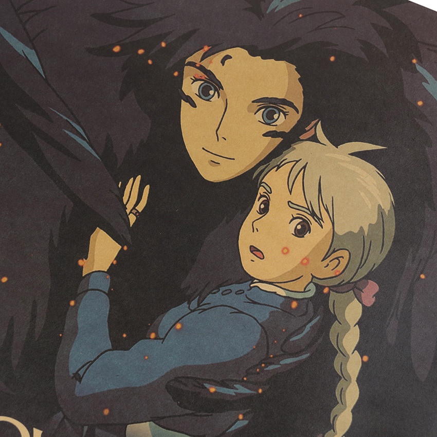 Tên của bạn bởi Miyazaki Lâu đài di động Poster Hoạt Hình anime 50X35Cm
