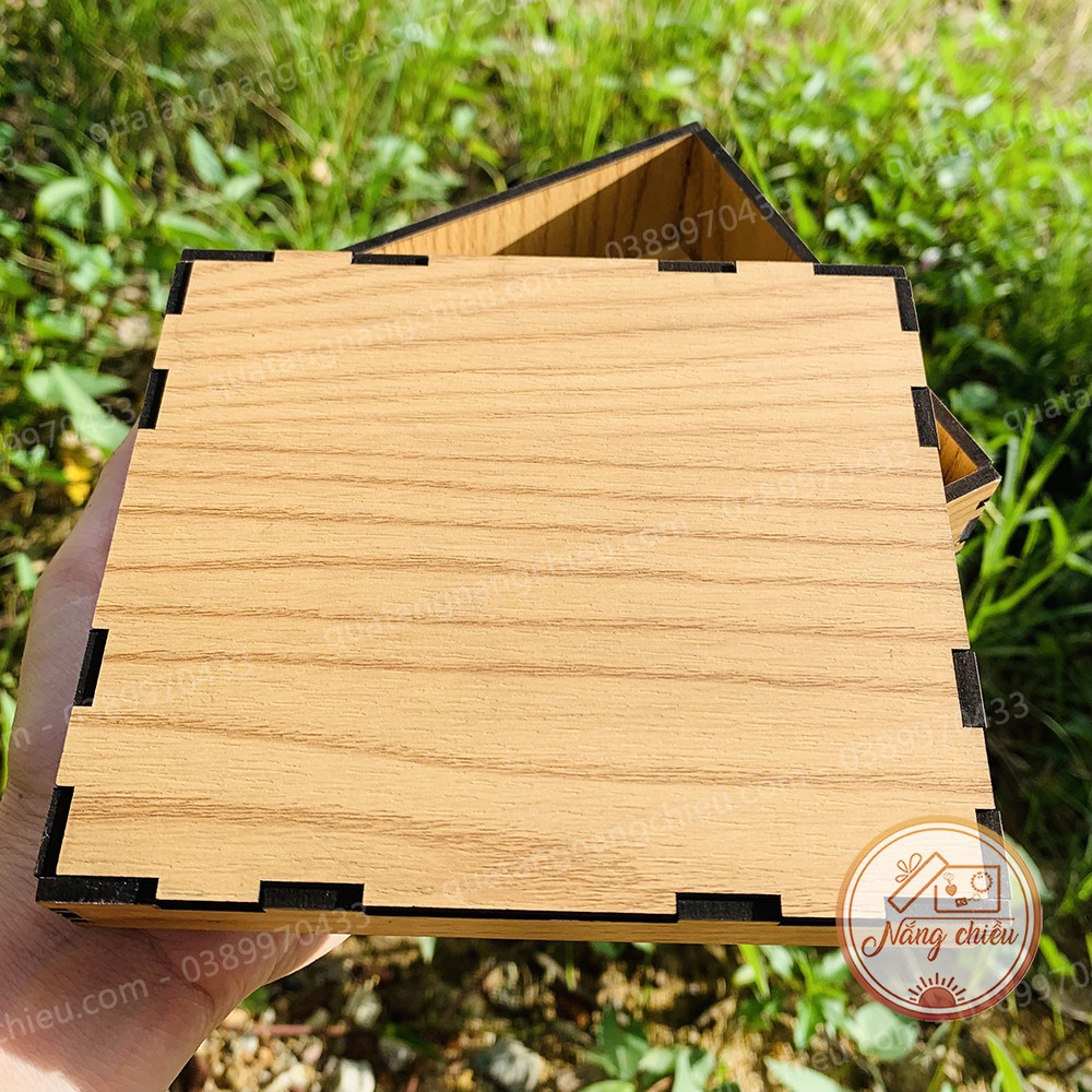 Hộp Đựng Quà tặng ,hộp gỗ handmade , cực kì sang – Thích hợp làm quà tặng-  Khắc nội dung theo yêu cầu