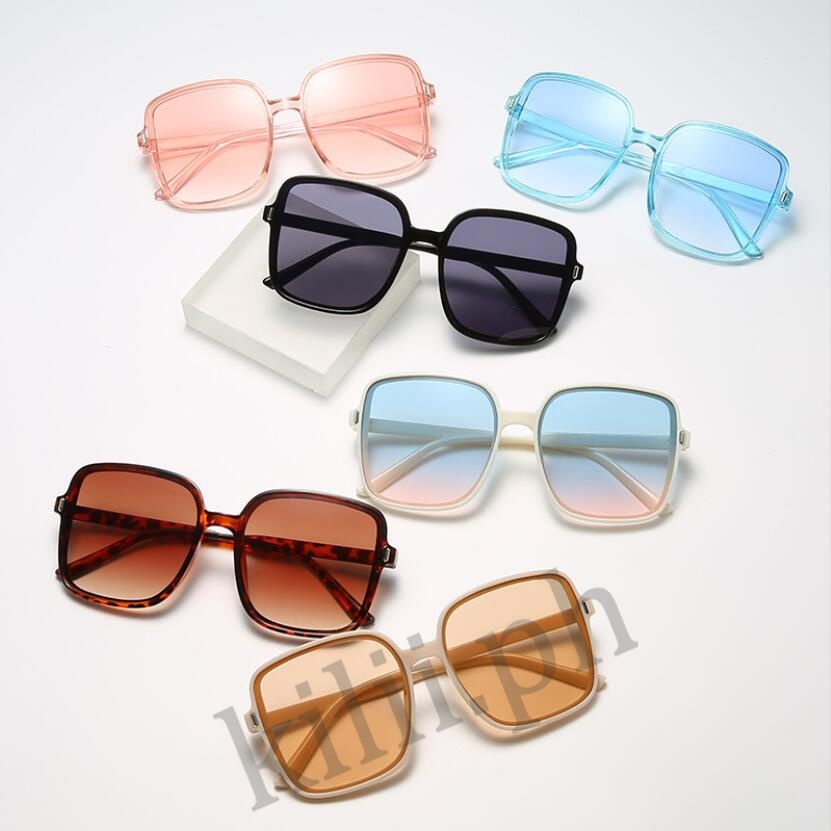 Kilii Kính Mát Gọng Vuông Màu Gradient Chống Tia UV Thời Trang