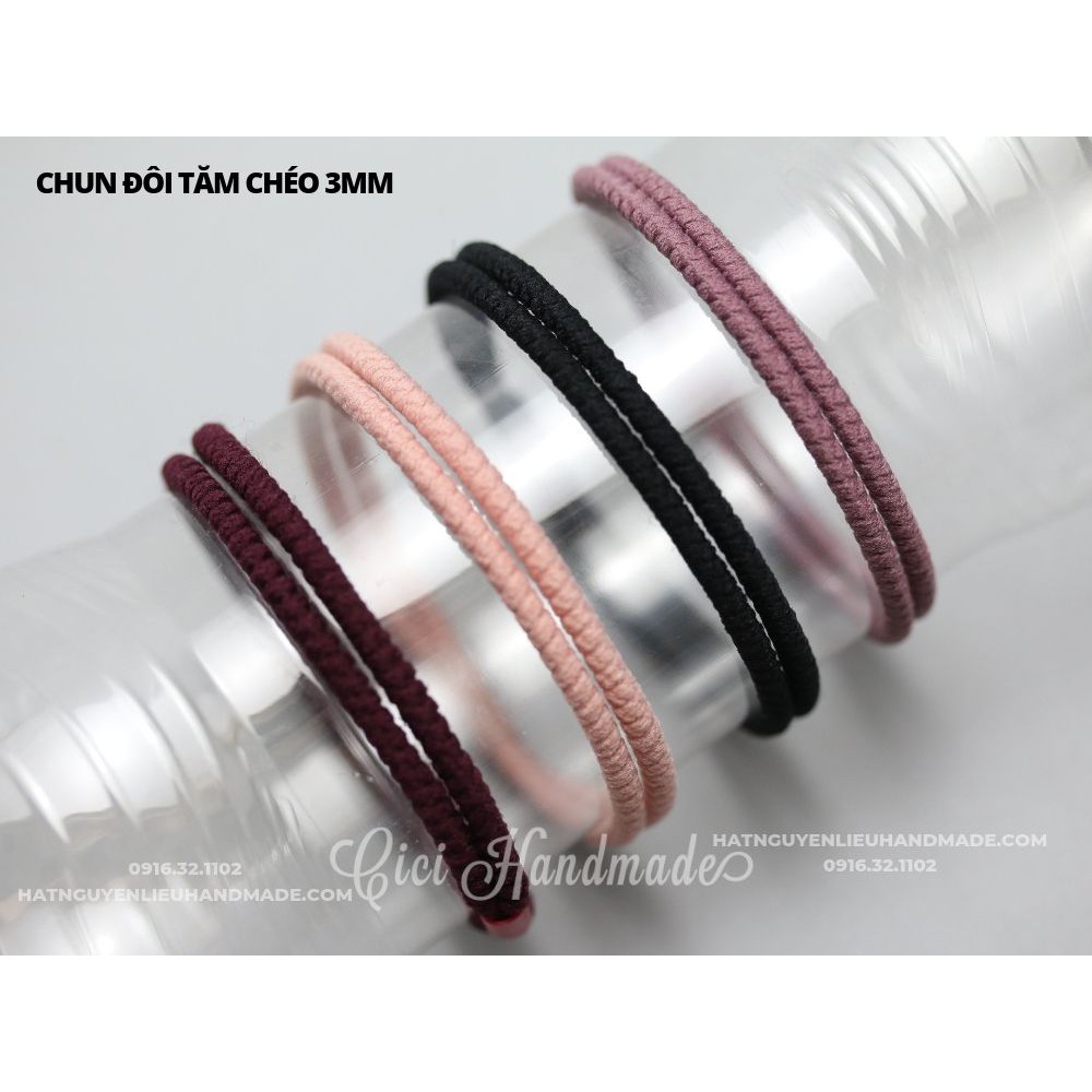 Chun đôi tăm chéo 3mm (1 chiếc) Cici Handmade chuyên hạt đá hạt pha lê hạt cườm hạt trang sức tự làm