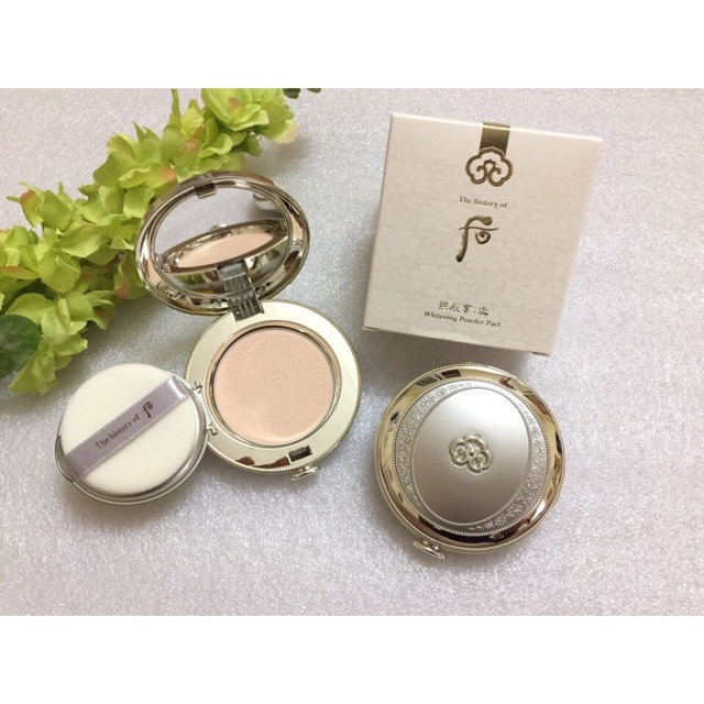 [ CHÍNH HÃNG 100%] PHẤN PHỦ WHOO - WHITENING POWDER COMPACT dưỡng trắng chống nắng Spf 45/PA +++ fullsize