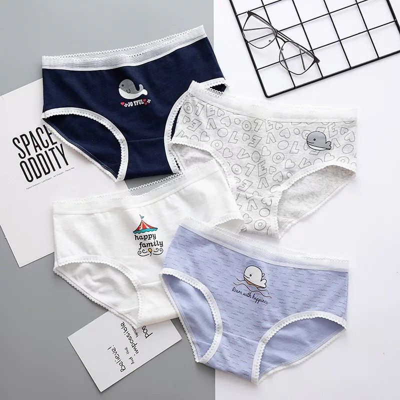 [CHE TÊN 100%] Quần Lót Nữ Cute LA25 Quần Chíp Happy Family Chất Cotton Quảng Châu Cao Cấp Xịn Đẹp La.an Store | BigBuy360 - bigbuy360.vn