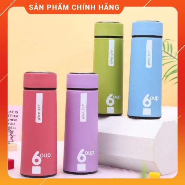 [ HÀNG SIÊU TỐT]  Bình đựng nước lõi thủy tinh bọc nhựa 6oup 450ml có 4 màu (được chọn màu)