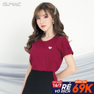 Áo thun đỏ trái tim GUMAC AT04913