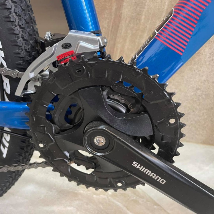 Xe đạp địa hình TRINX X1 ELITE, khung sườn Nhôm công nghệ 6061 26*17", Bộ truyền động Shimano Altus 27speed, màu xanhsky