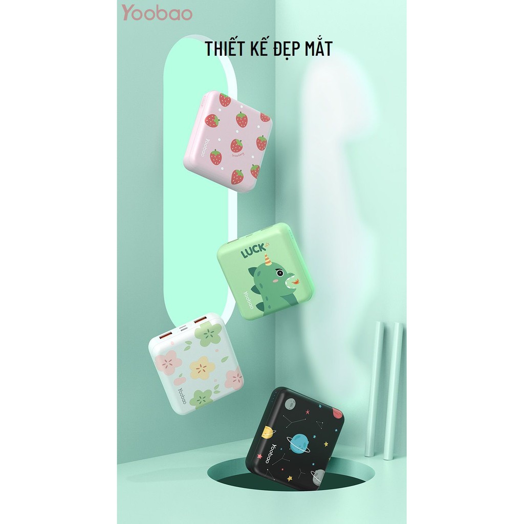 Sạc Dự Phòng Yoobao Siêu Cute Dung Lượng 10000mAh - YOOBAO M4 Mini