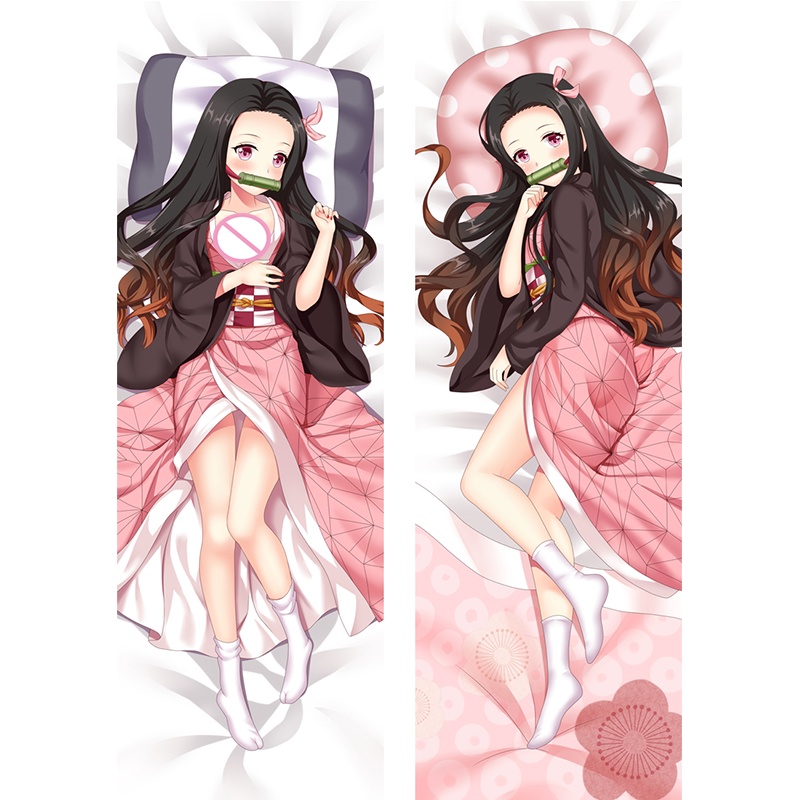 Vỏ Gối In Hình Nhân Vật Anime Demon Slayer Kamado Nezuko Dakim Sakura Kamado Nezuko Kimetsu no Yaiba 60x180cm