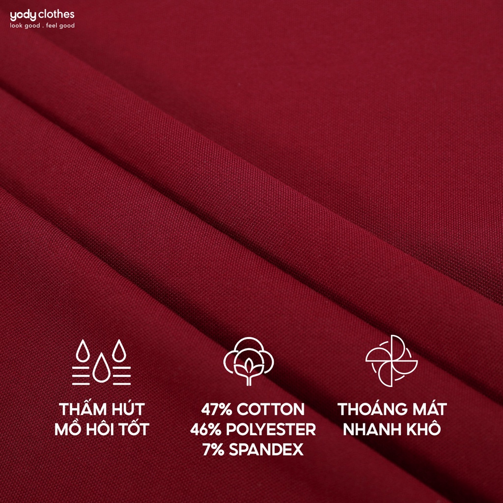 Combo 2 áo polo nam nữ YODY vải mắt chim mát mẻ, nhiều màu size lớn APM5363 và APN5388 (màu mới)