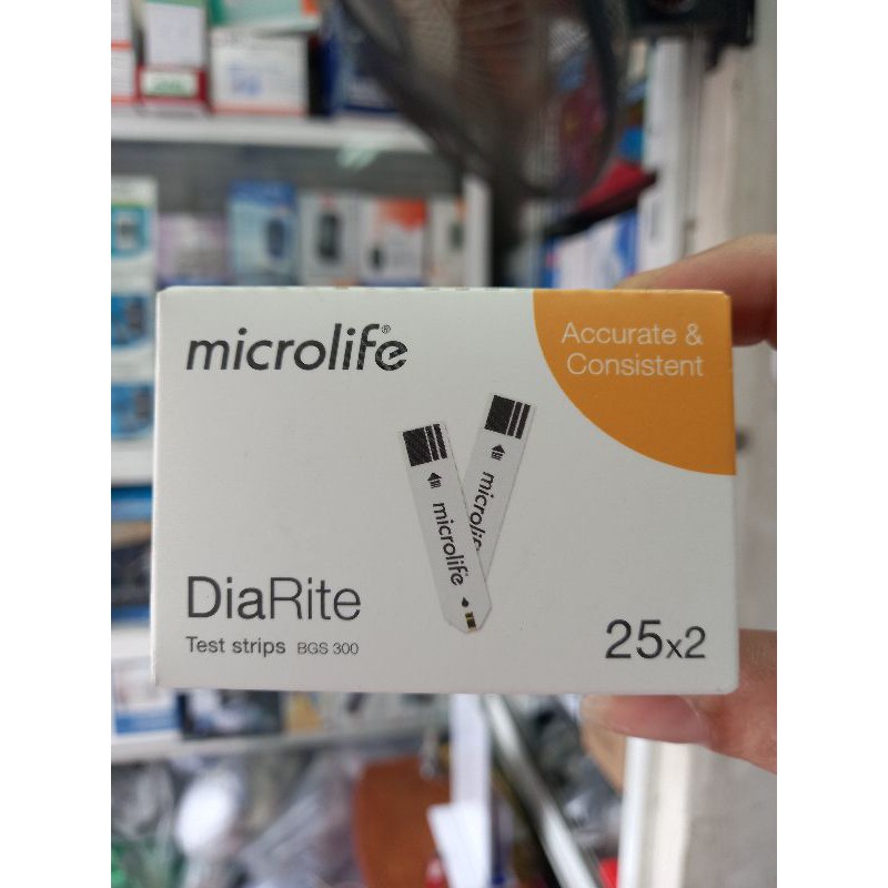 Que thử đường huyết microlife 50 que
