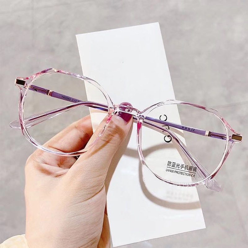 Mắt Kính Gọng Tròn Chống Tia Bức Xạ Phong Cách Hàn Quốc Thời Trang Unisex