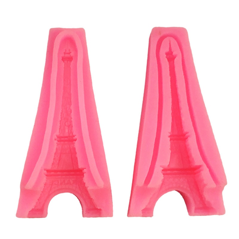 Khuôn Silicone Tạo Hình Tháp Eiffel 3d Làm Bánh / Nến