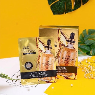 [ Chính Hãng]- Mặt Nạ Lụa 24K Goldzan Hộp 10 Miếng