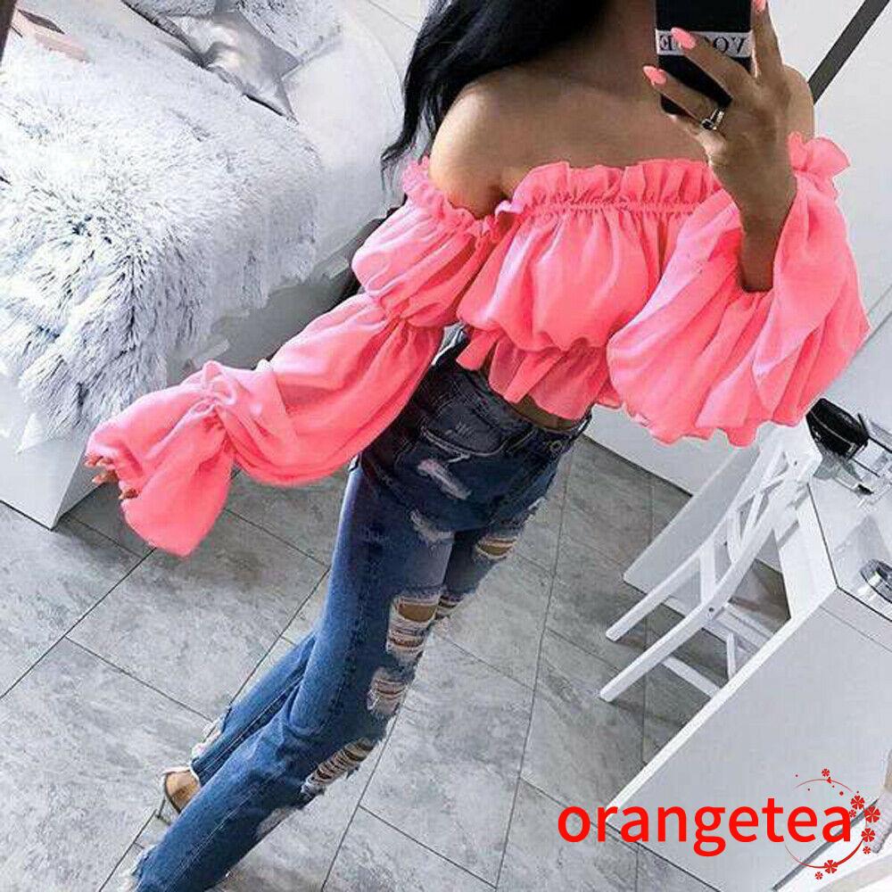 Áo kiểu chiffon nữ tay dài đính nơ lớn xinh xắn | BigBuy360 - bigbuy360.vn