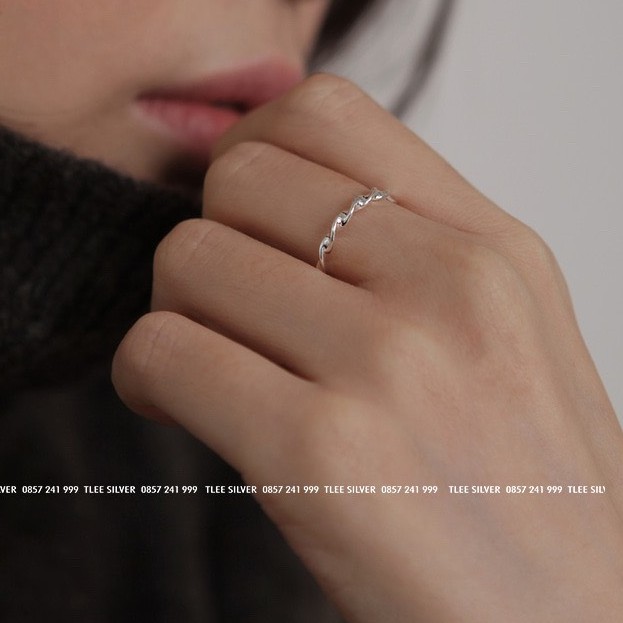 Nhẫn bạc TLEE TWISTED cá tính TleeJewelry A0320
