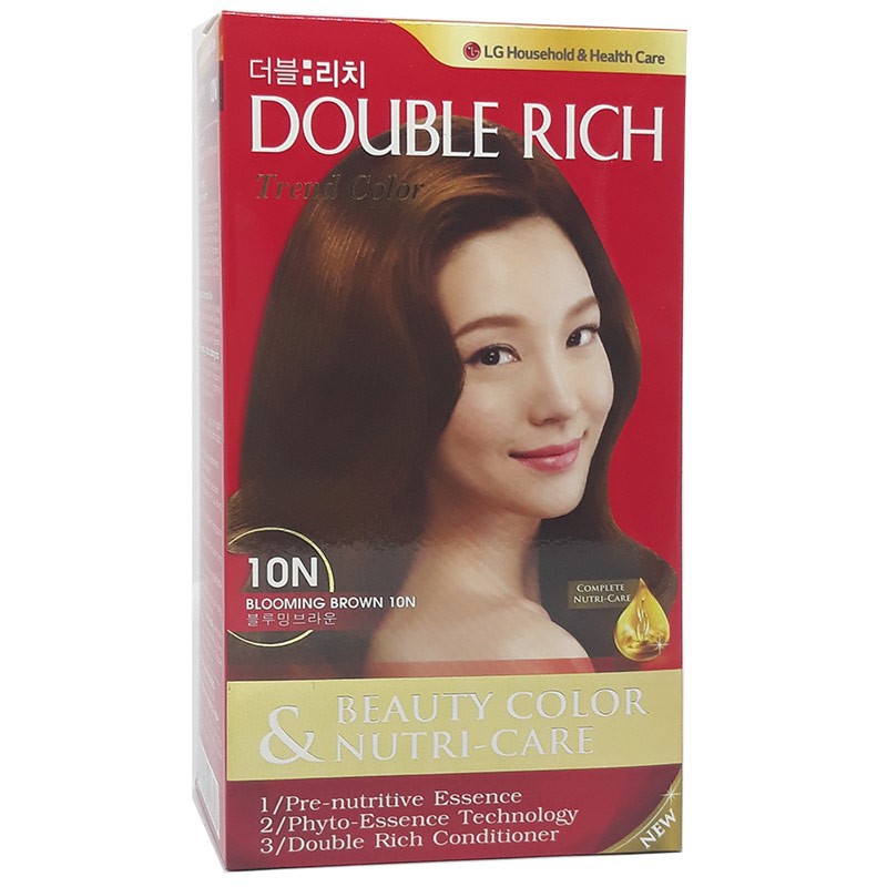 Thuốc nhuộm tóc Double Rich nâu hạt dẻ 10N