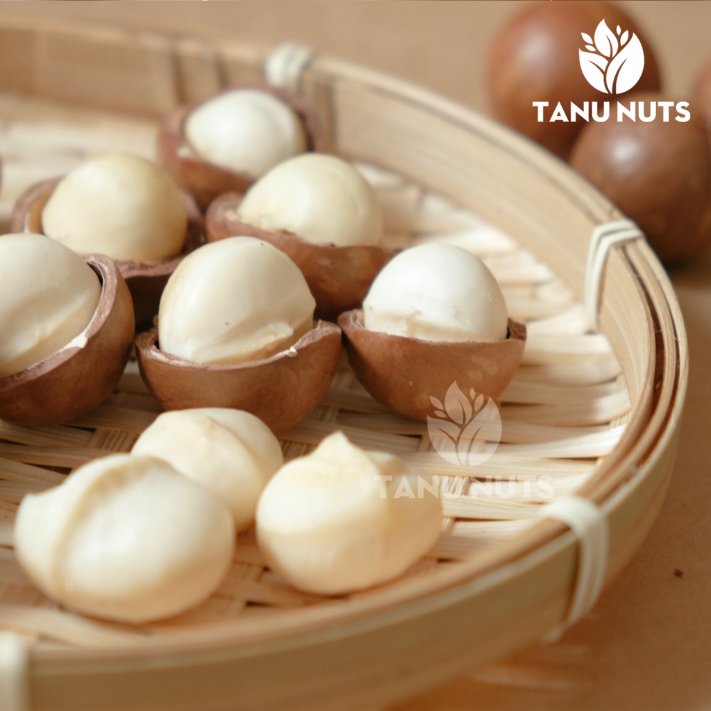 Hạt macca tách vỏ TANU NUTS, mắc ca nhân Tây Nguyên hạt ngũ cốc dinh dưỡng cho bà bầu, ăn kiêng, giảm cân