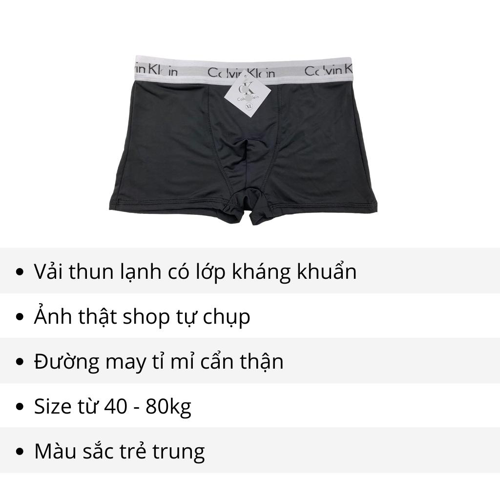 Combo 4 quần lót nam boxer sịp xì đùi thun lạnh co giãn thông thoáng hút mồ hôi ARIOSO QL01