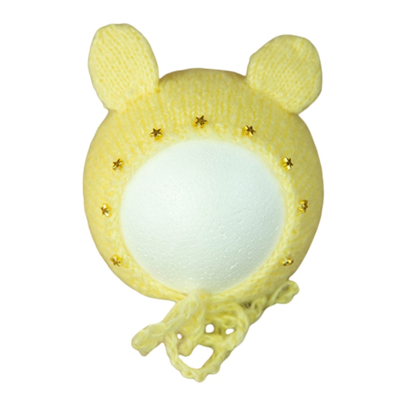 Mũ Beanie Đan Len Dễ Thương Làm Phụ Kiện Chụp Ảnh Cho Bé Sơ Sinh