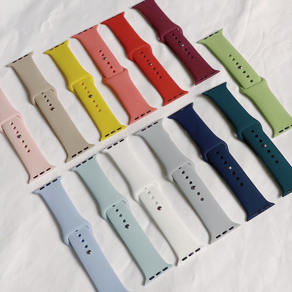 Dây Apple Watch Cao Su Chống Bẩn Sport Bands Cao Cấp Size 38/40 42/44