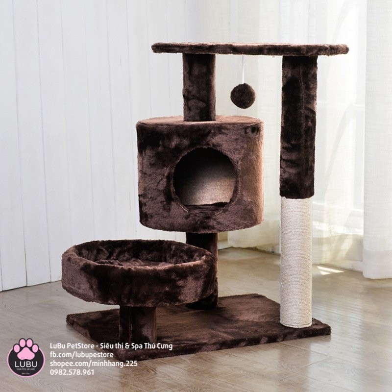 Cattree nhà mèo 3 tầng - Nhà cây cho mèo