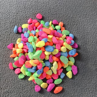 500gr Sỏi Đủ Màu Viên Trung 7 Sắc Cầu Vồng cho Hồ Cá Cảnh, Phong Cách Cute, Siêu Dễ Thương Cho hồ Cá Nhà Bạn