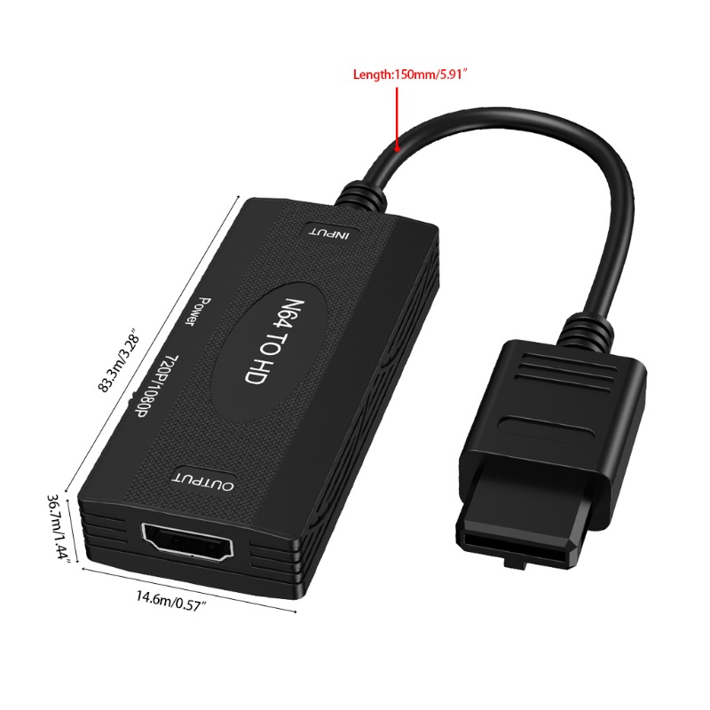 Bộ ĐiềU HợP Shas N64 Snes Cho Ngc 64 to 1080P 5 91in