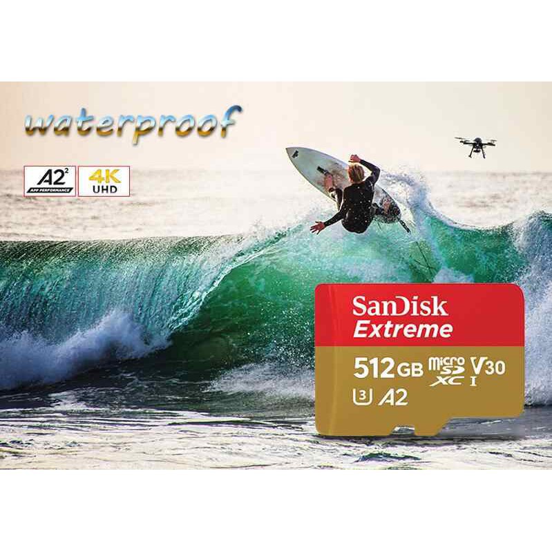 Thẻ nhớ MicroSDXC SanDisk Extreme 512GB A2 V30 U3 4K R190MB/s W130MB/s (Vàng) - Nhất Tín Computer